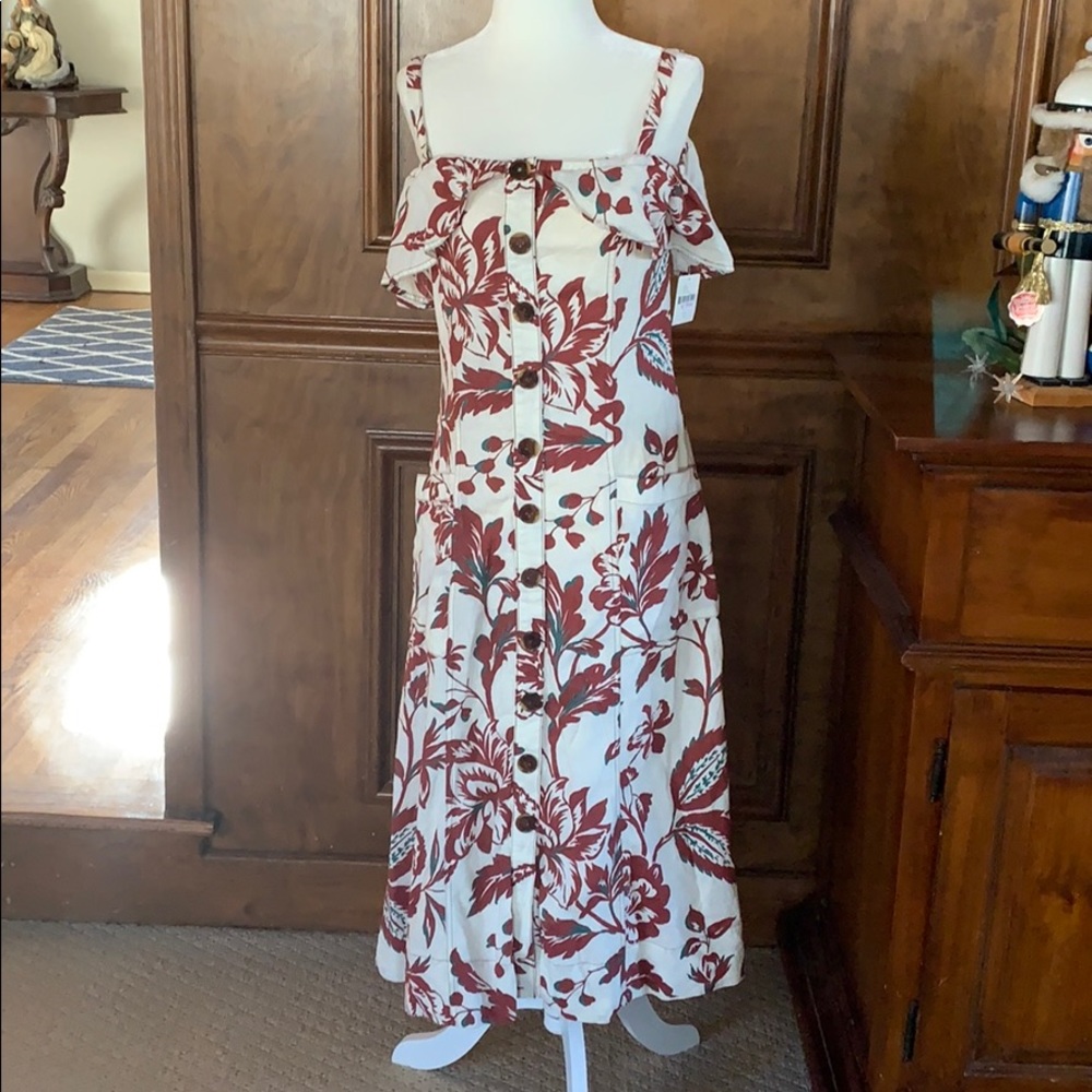 Anthropologie dress with adjustable straps